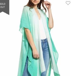 Free people angelica ombré dip dye kimono Xs S